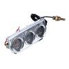 Car Triple Gauge Set Mechanical Chrome Plated 3 In 1 Voltage Oil Pressure Water Temperature Meter Kit DC10 To 15V