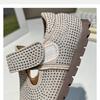 Fashionable Rhinestone Autumn New Style Children's Soft Sole Comfortable Leather Shoes for Girls