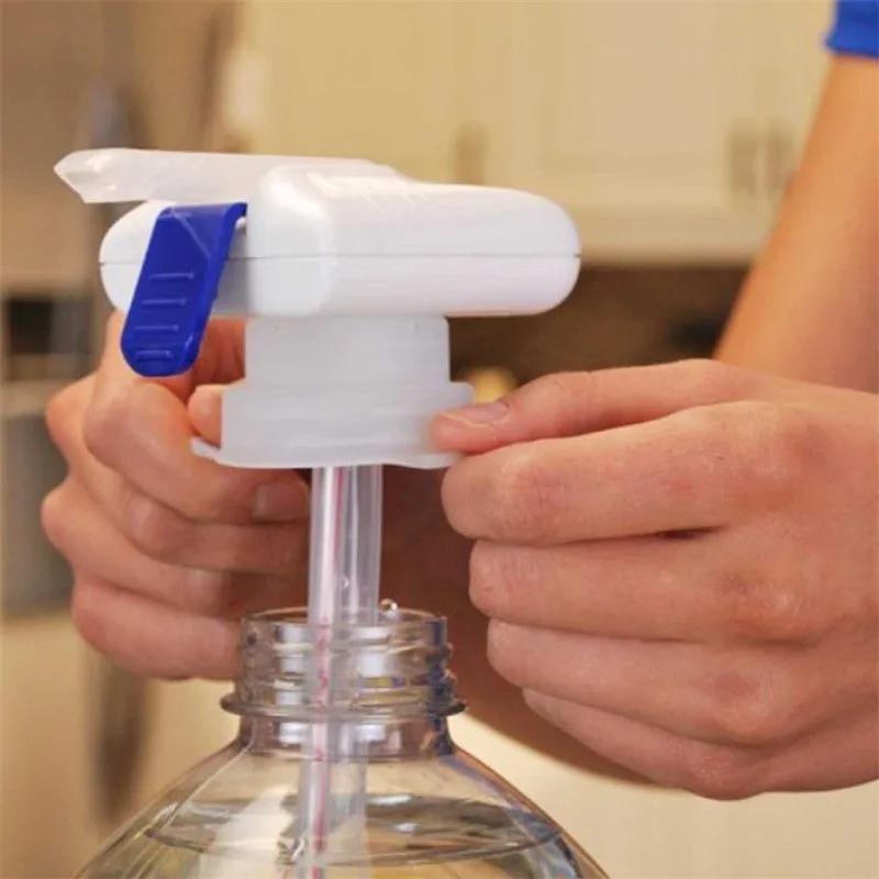 Automatic Drink Dispenser Electric Magic Tap Milk Juice Beer Water Anti-overflow Dispenser Portable Press Beverage Dispenser синий
