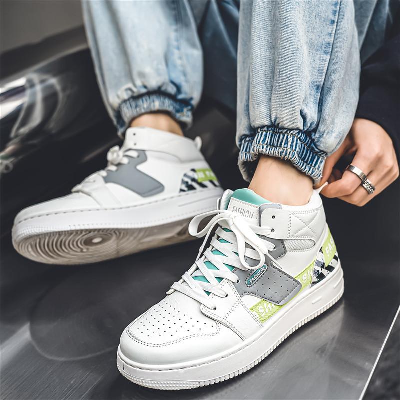 Men's Board Shoes Fashion Replica High-top Versatile Sports Shoes Little White Shoes Niche Trendy Shoes Breathable Casual Board Shoes Men