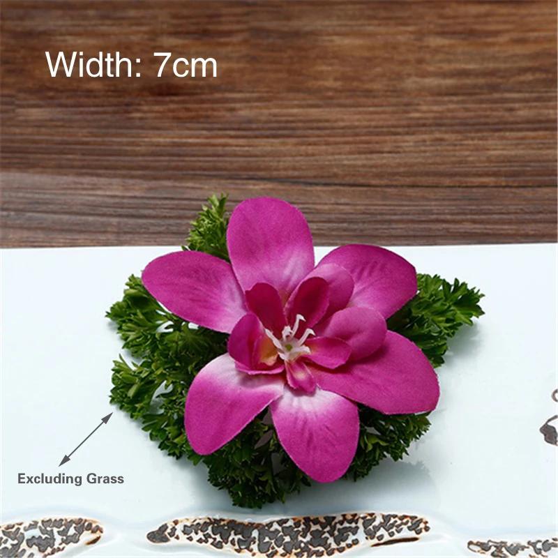 

10 шт. Украшение для отеля, ресторана, искусственный цветок, холодное блюдо, блюда сашими, художественная концепция, орнамент, тарелка для суши