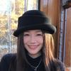 Vintage Looking British Top Hat Beret Woolen Formal Hat Elegant Woolen Rolled Edge Cap  Lady