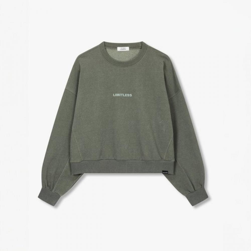 Studio Tomboy Pigment Small Print Sweatshirt 9175322978ct dark khaki/OS