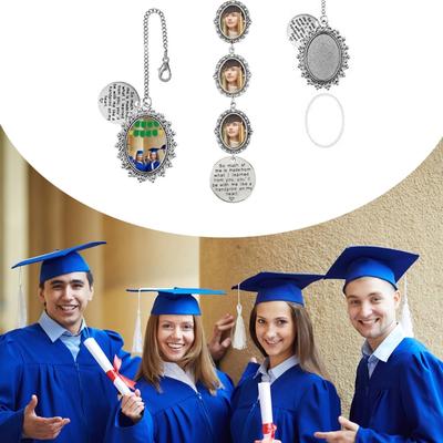 Wedding Bouquet Photo Charm Jewelry Making Part Pin Brooch Set Frame Charm Alloy Texture for Crafting Elegant Brooches