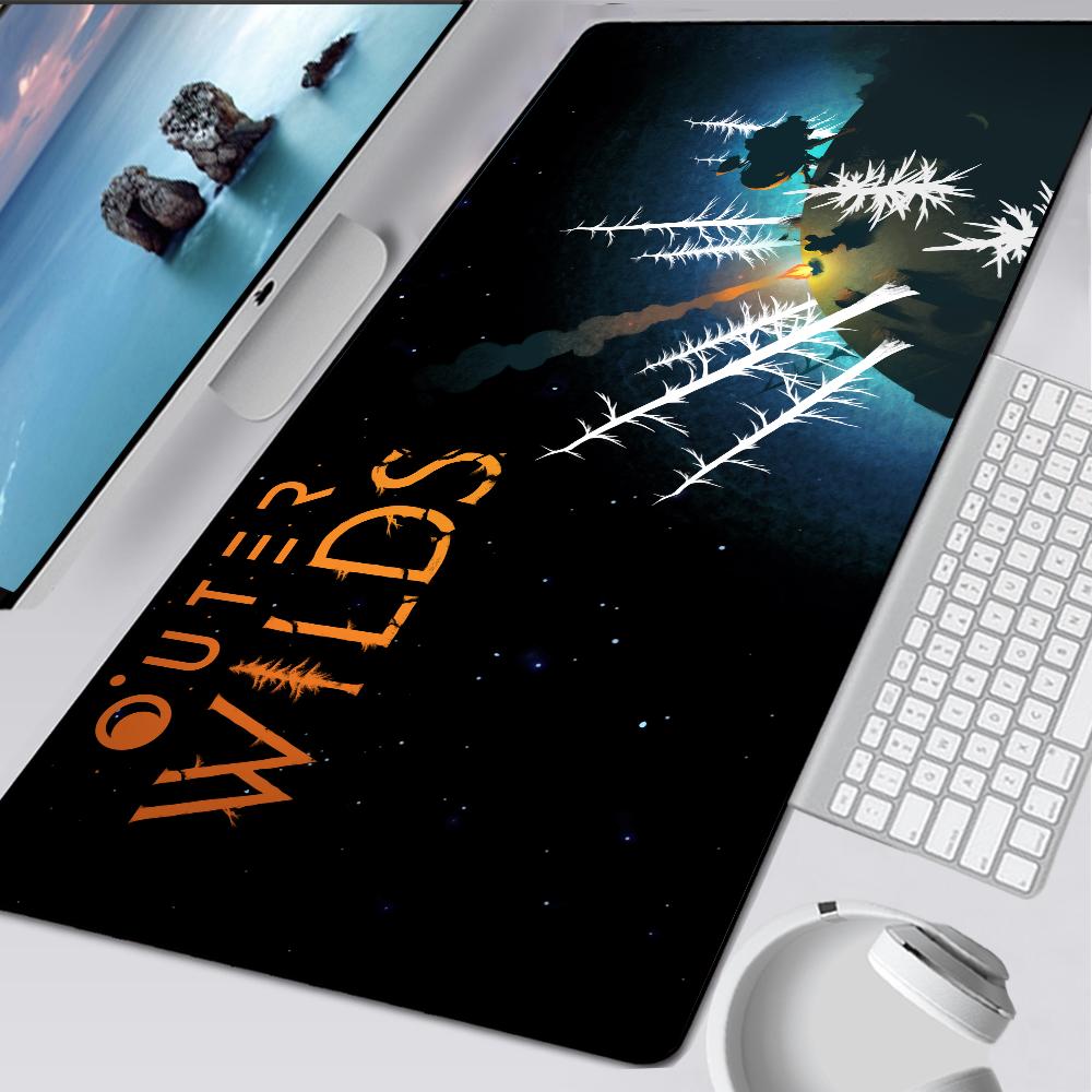 Outer Wilds Large Gaming Mouse Pad Computer Mousepad Pc Gamer Mouse Mat Laptop Mausepad Xxl Mouse Carpet Keyboard Mat Desk Pad