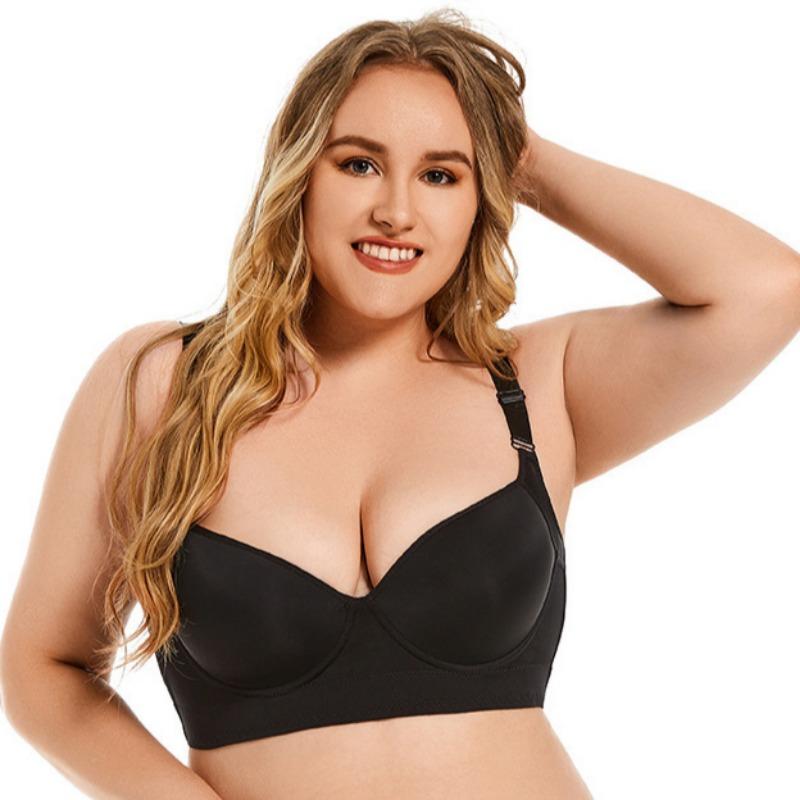 Plus Size Sexy Lingerie Push Up Full Cup Bra for Big Breasts