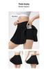 Pleated High Waist Yoga Skirt with Built-in Shorts & Pockets