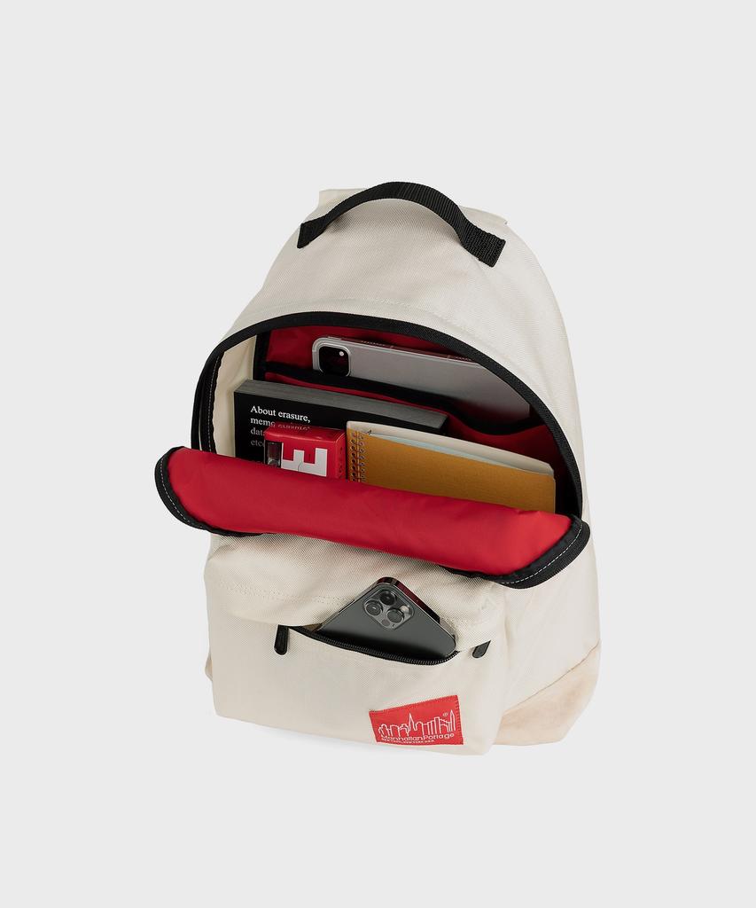 Manhattan Portage 1209 Big Apple Backpack M Ivory Suede