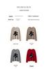 Korean Style Women's Cashmere Sweater - Cute Cat Jacquard, Round Neck Knitwear for Autumn/Winter