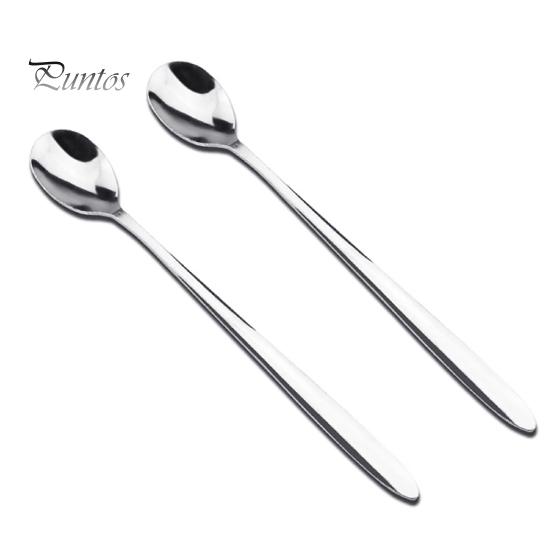 Kitchen & Home 2Pcs Spoon Durable Long Handle Easy to clean Tablewear Stainless Steel Soup Spoons for Dinner Dinnerware