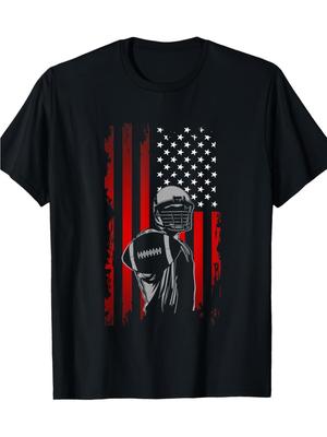 American Football T-Shirt Heat Transfer Gift Gifts for Dad Men's T-Shirt