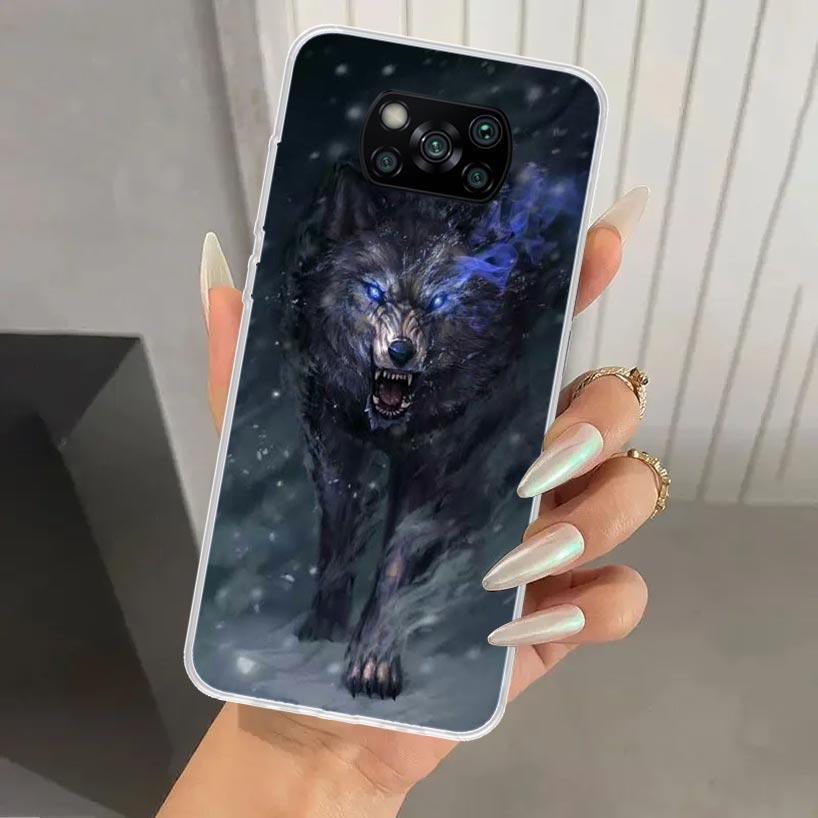

Angry Animal Wolf Fierce Phone Case for Xiaomi Poco X5 X6 X7 Pro F7 Ultra M7 Redmi 15 15C 13 13C 12 12C 10 10A 10C 9 9A 9C 9T Sh Xiaomi Poco X5