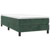 3144318 vidaXL Lit à sommier tapissier avec matelas Vert foncé 100x200 cm