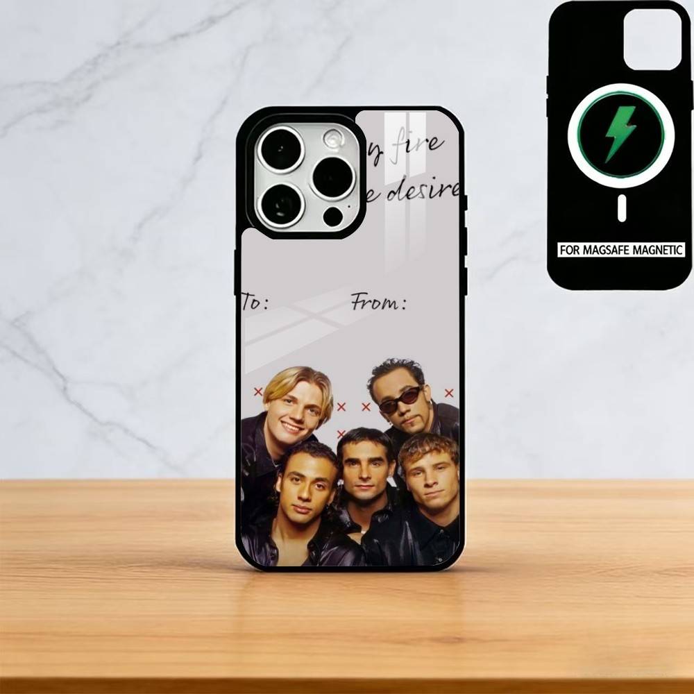 B-Backstreet Boys BSB Pouzdro na telefon Pro iPhone17,16,15,14,13,12,11 Plus,Pro Magnetické Pro Magsafe Bezdrátové nabíjení
