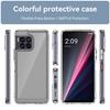 Colorful Shield Shockproof Phone Case For T-Mobile Revvl 7 Pro Soft TPU Frame Transparent Hard Plastic Protective Back Cover