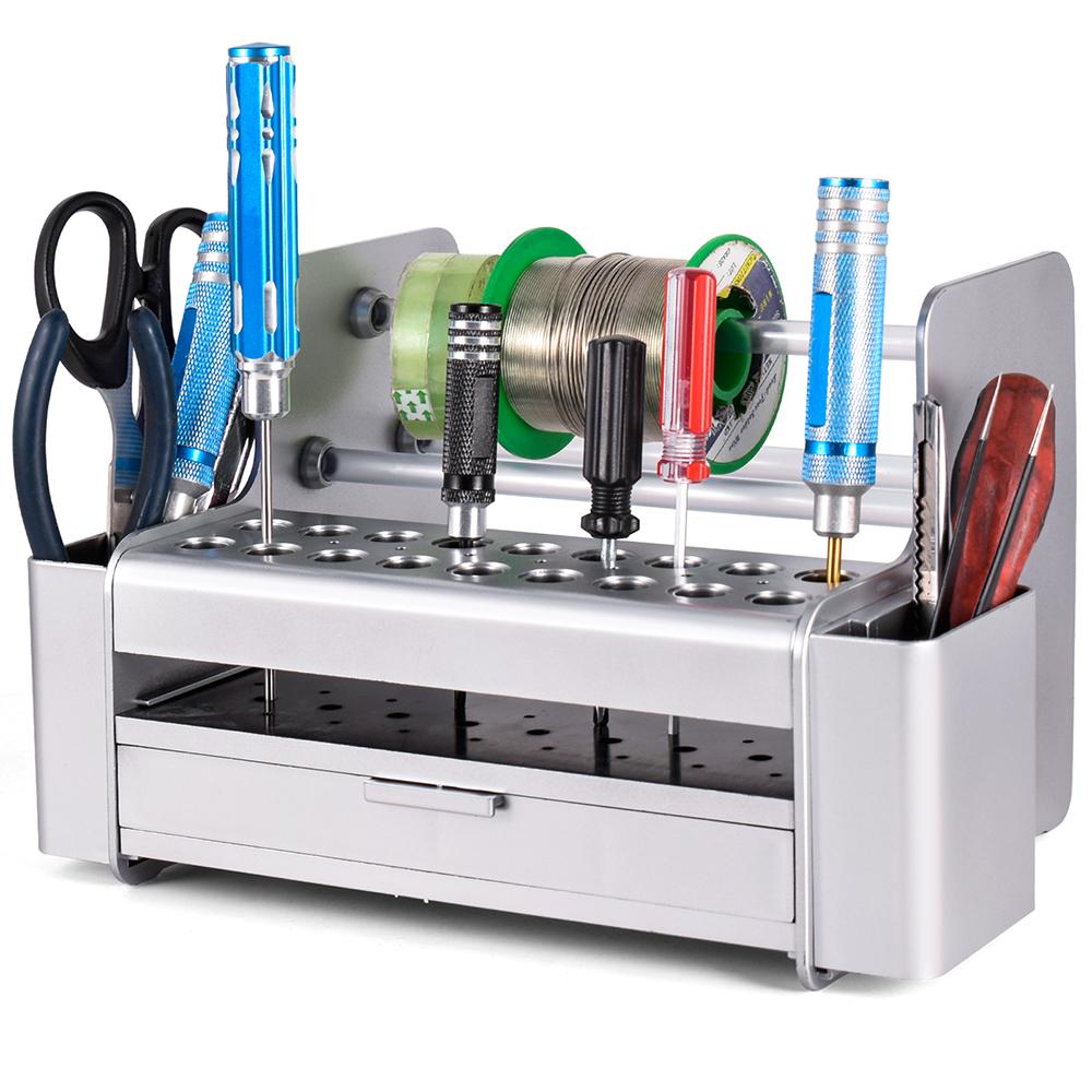 Schraubendreher-Aufbewahrungsregal Halter Multifunktionaler Organizer RC-Reparaturwerkzeug-Set Schreibtischständer für Sechskant Kreuzschlitzschraubendreher