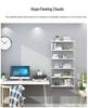 Modern Wall Bookshelf: Simple Multi-Layer Nordic Storage Rack
