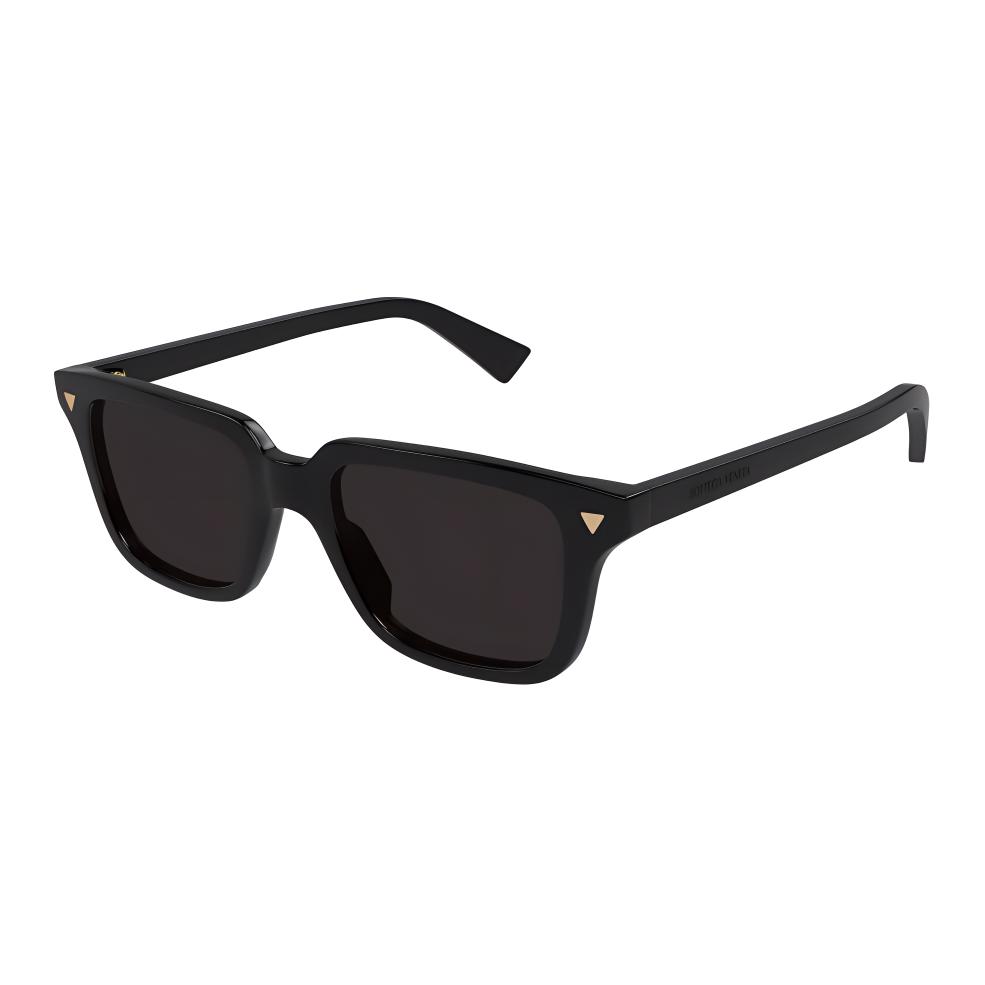 Bottega Veneta Full Frame Design Acetate Recycled Acetate Rectangular Sunglasses Unisex sunglasses Black BV1363S001