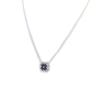 Les Trésors De Lily [N6822] - Silver Necklace 'Clover' Silver-white Sapphire (rhodium-plated) - 15x15 Mm