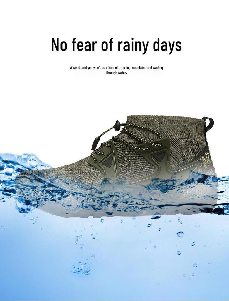 Breathable Plus Size Outdoor Non-slip Hiking & Trekking Shoes for Climbing and Fishing