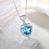 925 Sterling Silver Necklace Pendant Zircon High Quality Chain For Women Luxury Fashion Wedding Engagement Jewelry Party Gifts