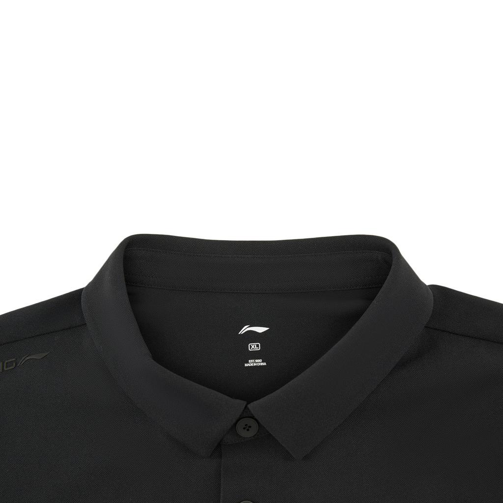 Li-Ning Fitness Series Logo Embroidered Polo Shirt Men tops APLW349-1