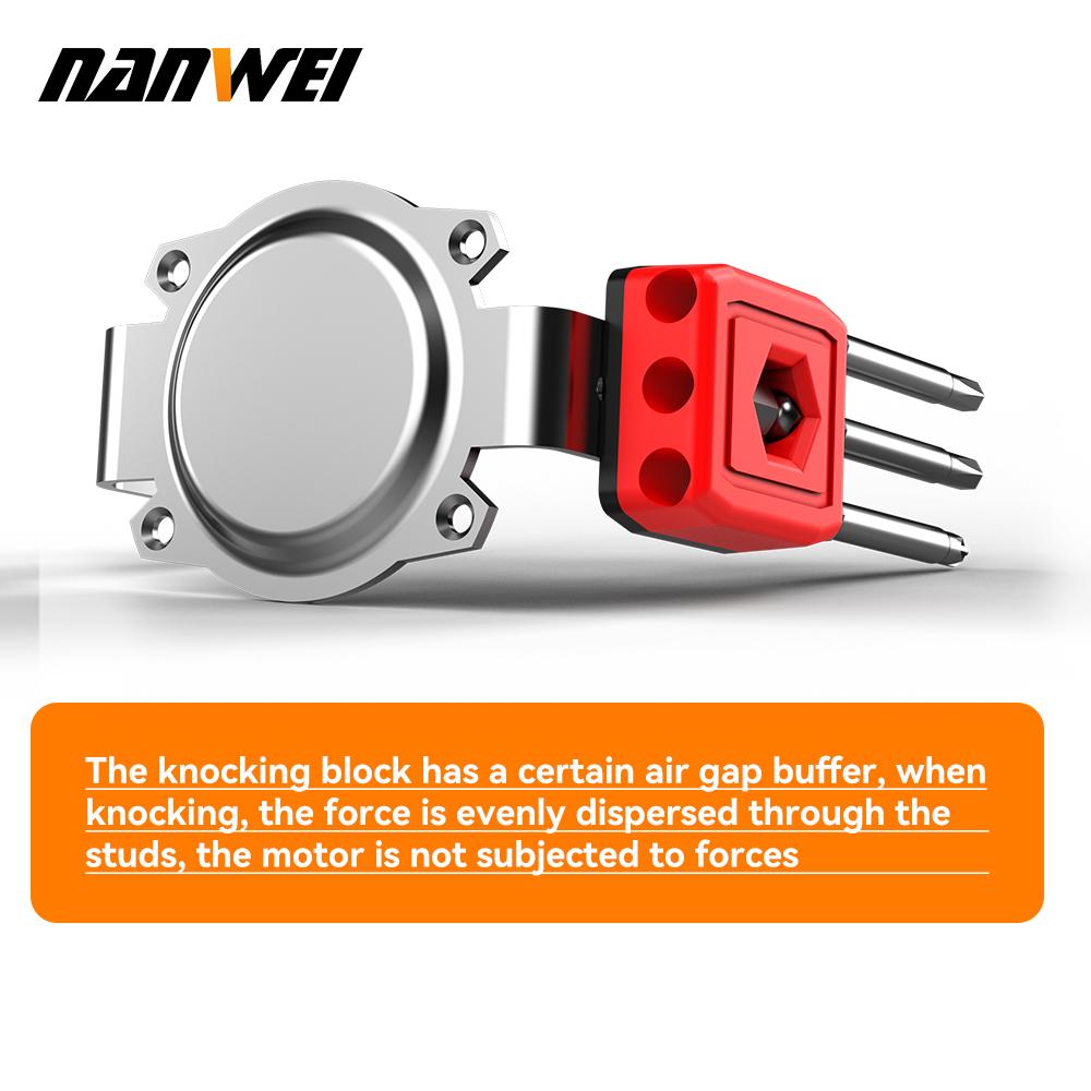 NANWEI 16.8V Brushless Multi-functional Cordless Impact Drill 45NM DIY Household Electric Screwdriver Impact Drill Power Tools Lithium Battery