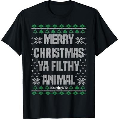 Home Alone Merry Christmas Ya Filthy Animal Ugly Sweater T-Shirt