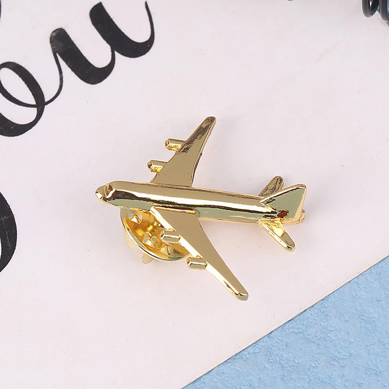 Metal Airplane Brooch Diy  Pin Alloy Badge Vintage Pin Buckle Badge Buckle Jewelry Accessories