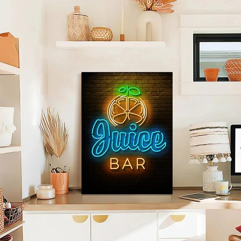Neon Essen Nudeln Sushi Pizza Popcorn Bier Schild Poster Leinwand Malerei Drucke Wandkunst Bilder Bar Restaurant Heimdekor KEIN LED