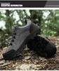 Men's Extra Large Size 49 Leather Hiking Shoes - Low-Top Outdoor Footwear for Autumn & Winter