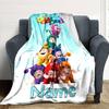 Coperta Personalizzata con Nome Personalità Oddbods Morbida e Calda per Divano Ufficio Letto Viaggio Pausa Pranzo, Regalo Adatto a Tutte le Stagioni
