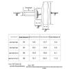 Plum Blossom Six-Point Hand-Tightened Screw Knob - Plastic/Rubber Head, M4-M12