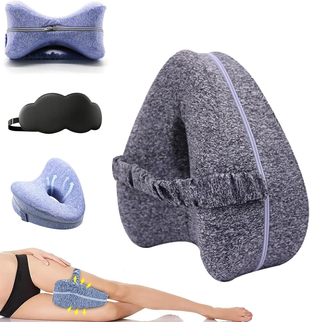 Revoget Alignment Pillows Relieve Hip Pain Sciatica Leg Alignment Pillow for Side Sleepers Sleep Pain-Free from Hip Back Aches