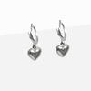 Rush Off Surgical Steel Mini Heart Hoop Earrings (Clip-On Available)