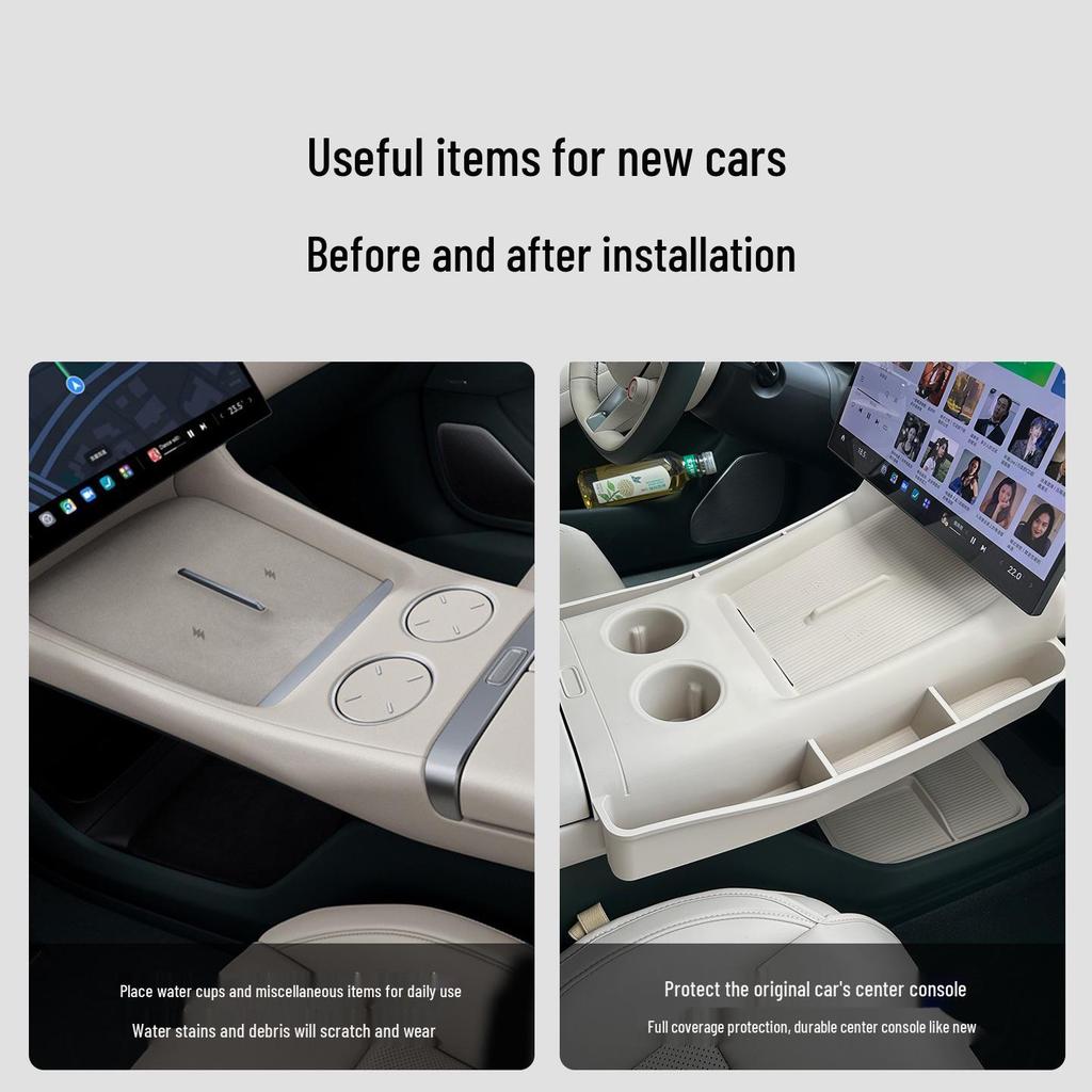 Silicone Mat for Xiaomi YU7 Charger: Dustproof, Non-slip Protective Pad for Car Console.