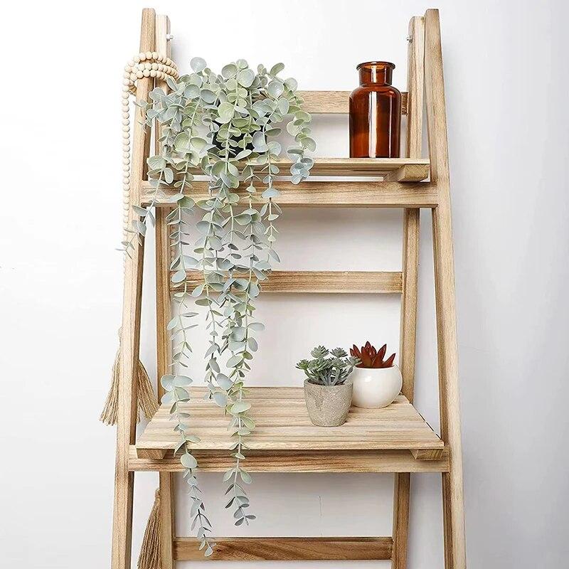 1PC 22 Inch Artificial Hanging Eucalyptus Plants For Home Decor Fake Plant Artificial Drooping Plant For Indoor Outdoor Decor