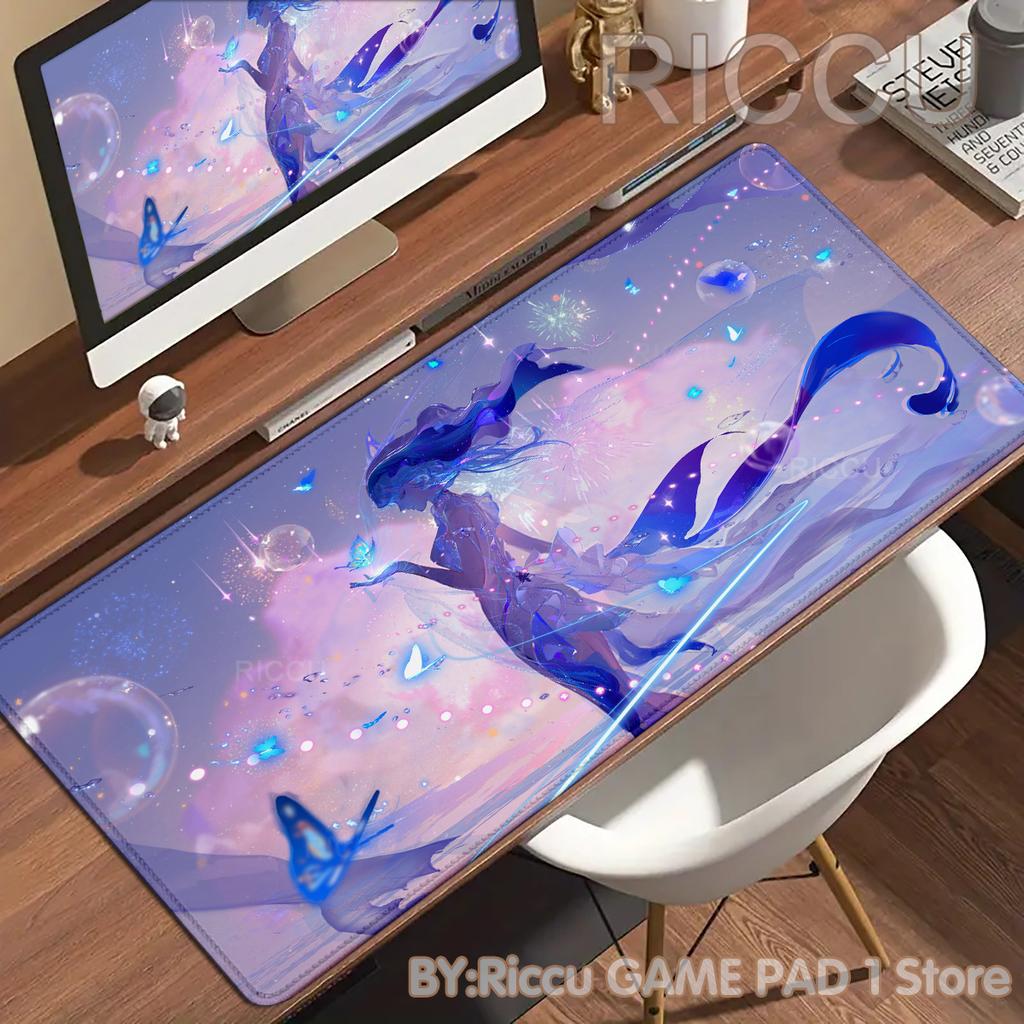 HD Anime Girls Gamer Wuthering Waves The Shorekeeper XXL Large Mouse Pad Non-slip Keyboard Desk Mat Mouse pad PC Accessories Mat