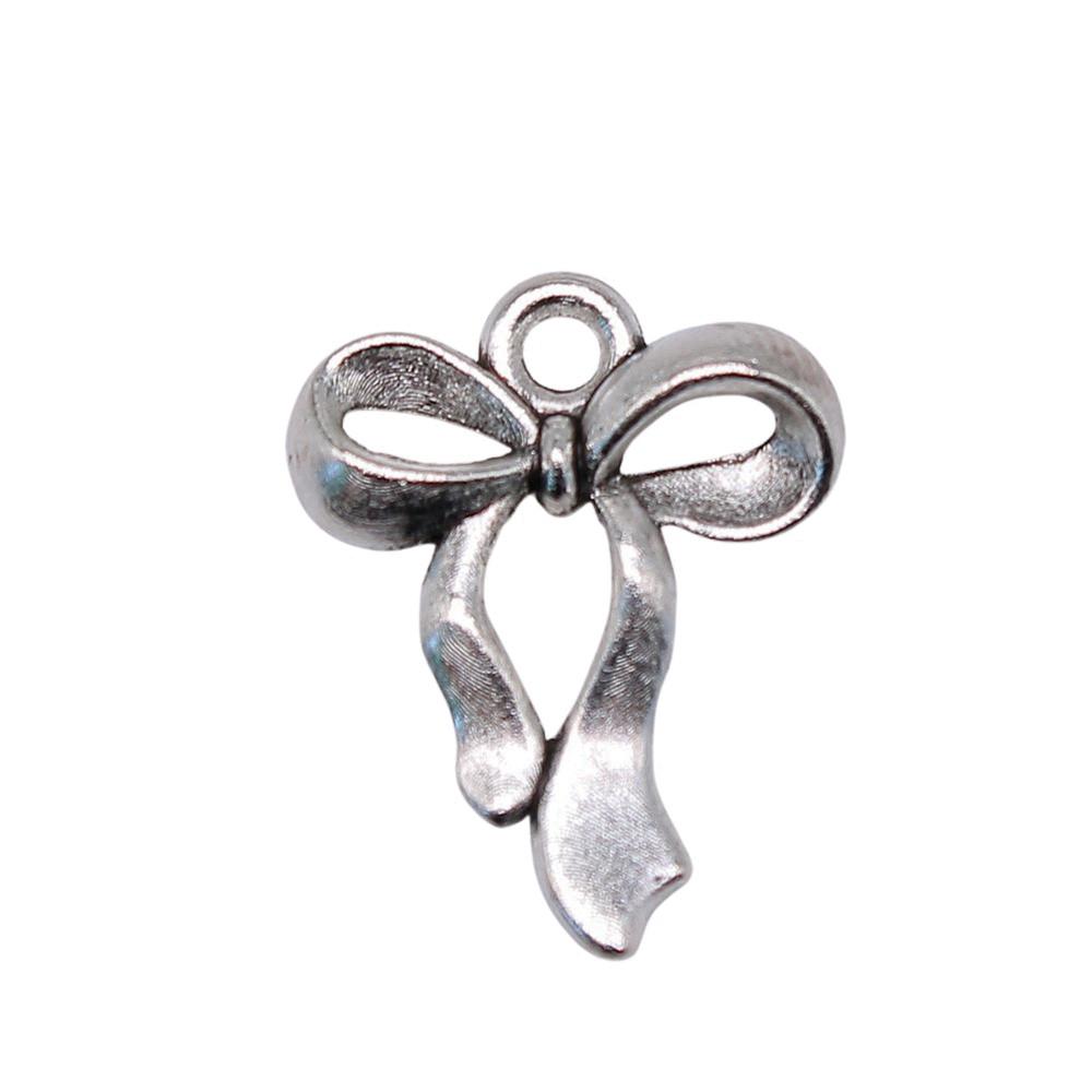 Pendants Bow With Crown Charms For Princess Themed Jewelry Making Alloy