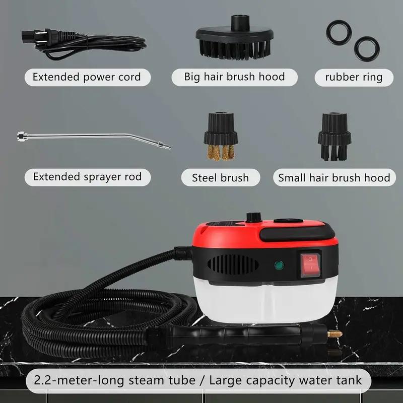 US Plug 110V 2500W, EU Plug 220V 1500W.Steam cleaner, Handheld high-temperature jet cleaner for cleaning kitchen furniture