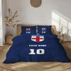 Personal Name England Soccer Duvet Cover Set King Queen Double Full Twin Single Size Bed Linen Set
