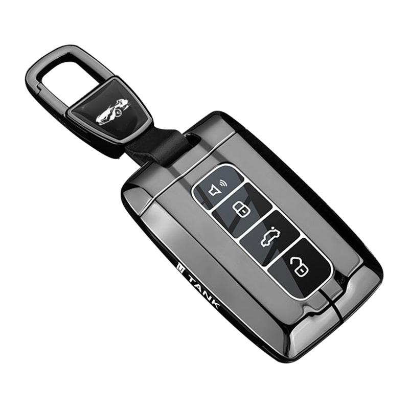 Zinc Alloy Car Key Case for TANK 300 500 Tank300 Tank500 for GWM WEY Great Wall Remote Cover Shell Keychain Holder Accessories