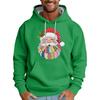 Weihnachtsdruck Lockerer Herren-Hoodie
