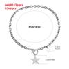 Collarbone Chain Temperament Simple Metal Five-pointed Star Necklace Bracelets