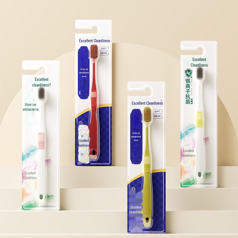 Brosse à dents pour adulte Youjie Youjing Silver Ion avec tête de brosse large pour un nettoyage rapide