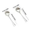Stainless Steel Spoon Long Handle Soup Spoons For  Pot Scoops Colander Home Kitchen Tableware Cooking Essential Tools