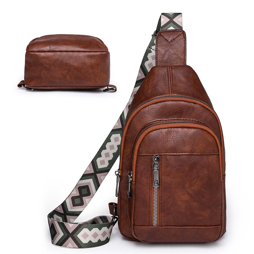 

Женская кожаная нагрудная сумка, повседневная сумка через плечо, универсальная сумка на плечо, сумка для мобильного телефона, ежедневная сумка для свиданий