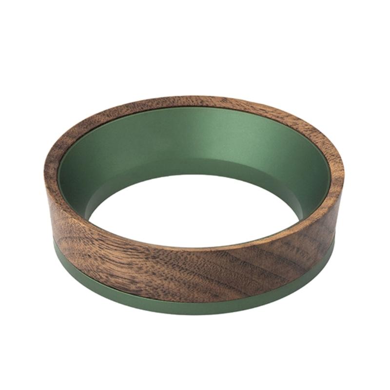 58mm Dosing Funnel Espresso Powder Rings Espresso Powder Receiver Espresso Dosing Rings Coffee Powder Rings for Coffee 1 темно-зеленого