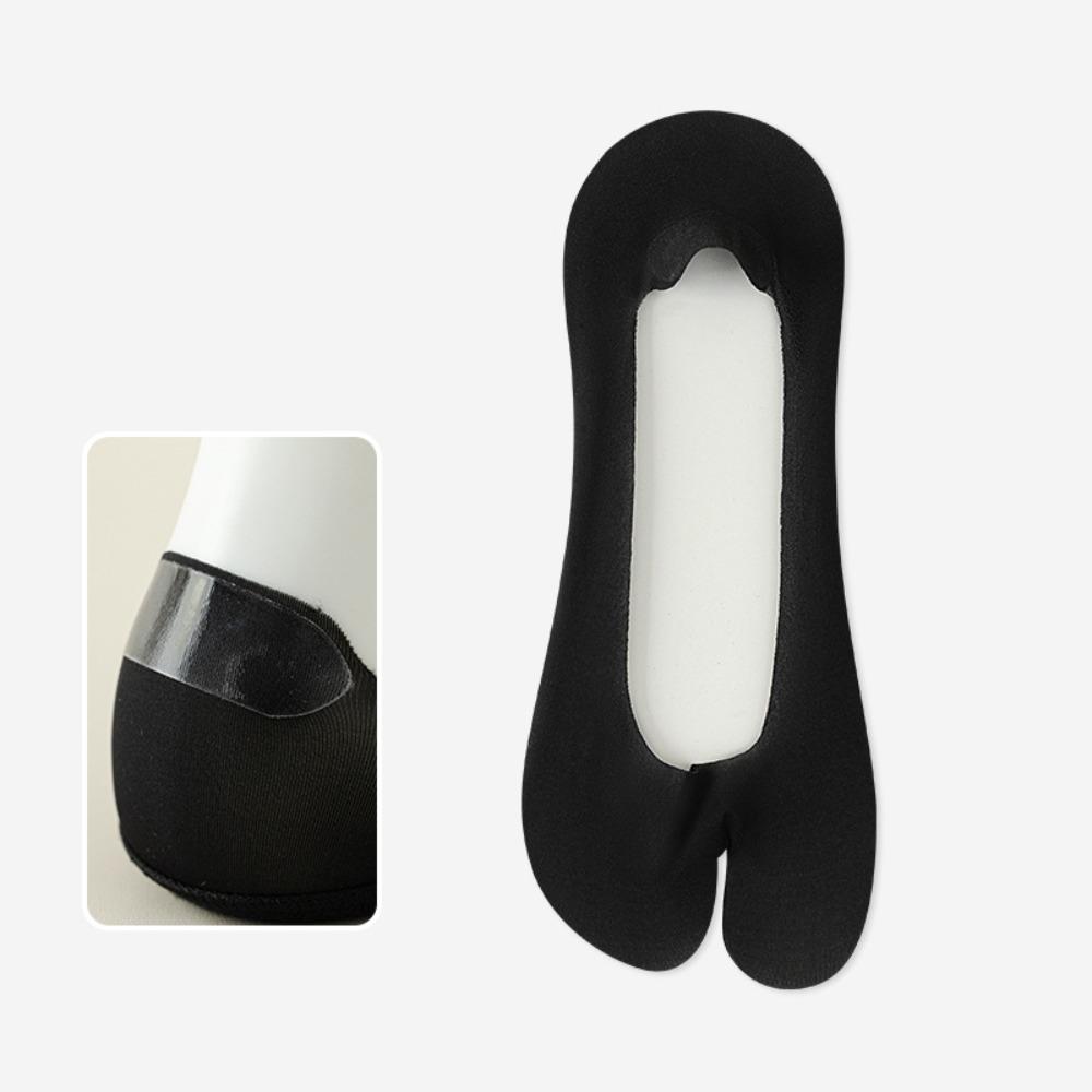 

Ultra Thin Split Toe Socks Breathable Ankle Socks Fashion Toe-separated Invisible Socks Women Use Black