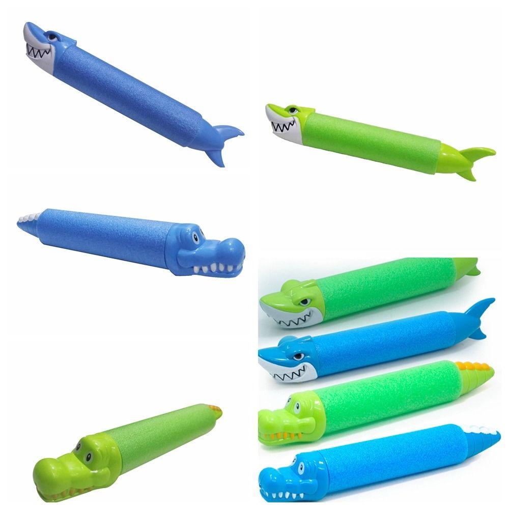 Animal Summer Animal Head Water Guns Blue/green Shark Crocodile Squirter Funny   Kids Toys